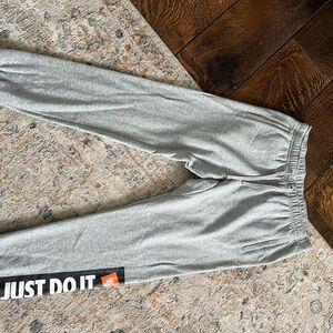 Nike Gray Sweatpants with Elastic Cuffs